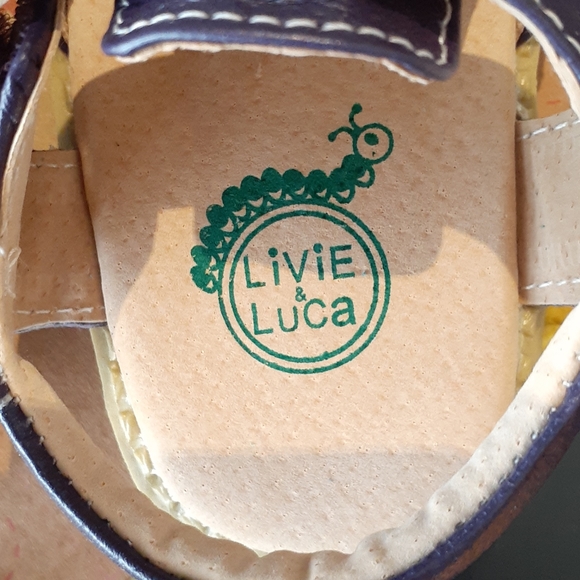 LIVIE & LUCA BNIB Bloom Purple Sandals, sz 7 and 8 - Picture 3 of 3